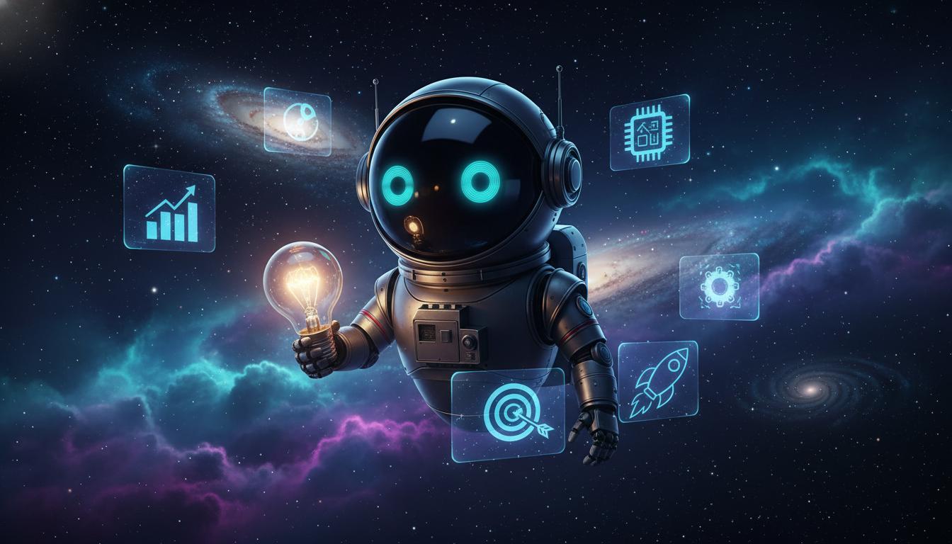 Robot Astronauta Marketing Digital Espacial